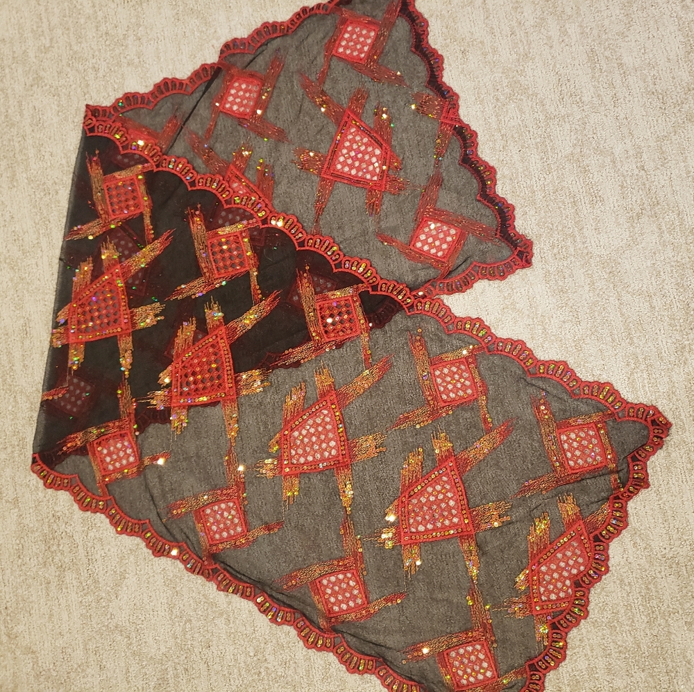 Very unique hand made scarf made in Turkey